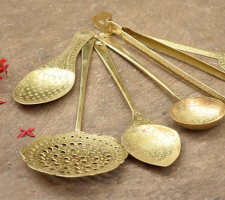 Ahar ✽ Brass ~ Kitchen set { Six piece set }